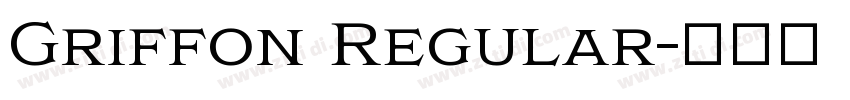 Griffon Regular字体转换